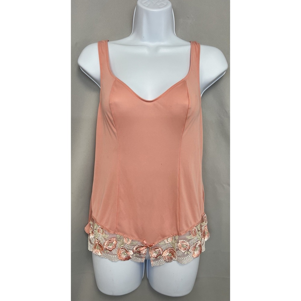Vintage Parfage‎ Wacoal Pink Top Cami Embroidered Medium